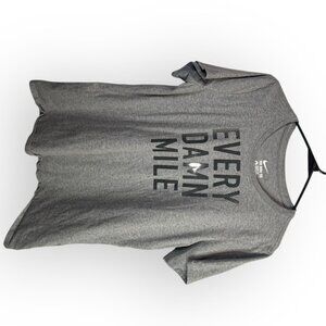 Nike The Nike Tee Gray Running Shirt XL Every Damn Mile Athletic Cut